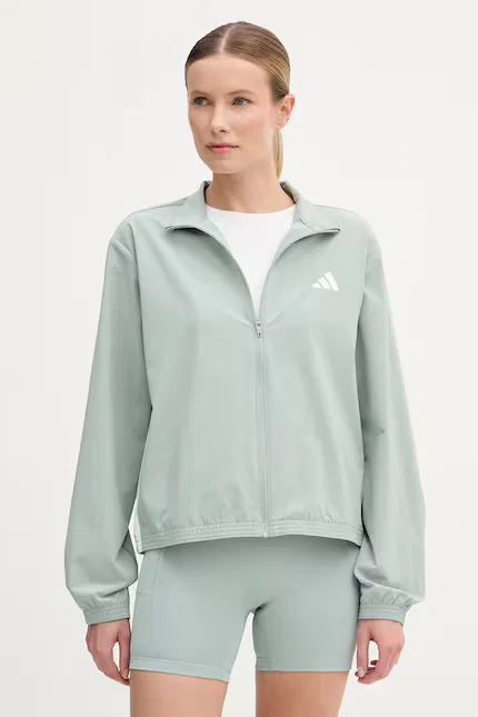 Куртка тренировочная короткая Adidas Performance, бирюзовый
