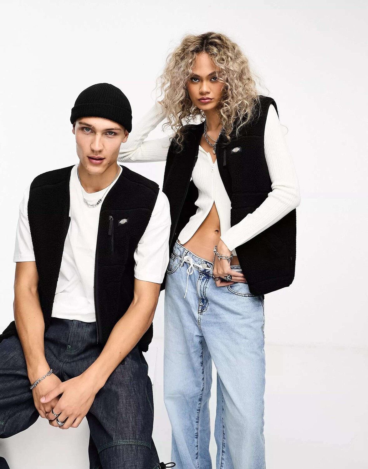 

Черный флисовый жилет Dickies mount Hope Borg