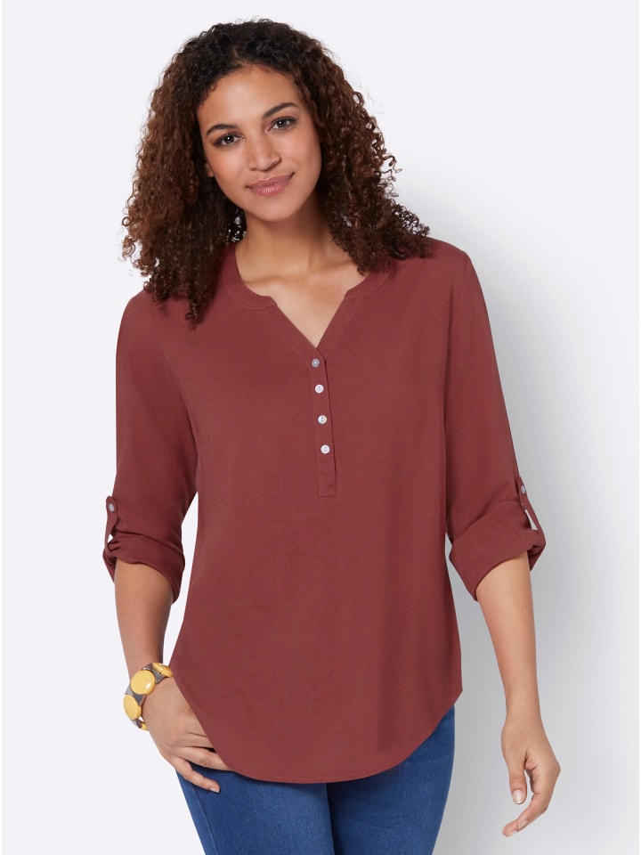 

Длинная блузка красновато-коричневого цвета WITT WEIDEN