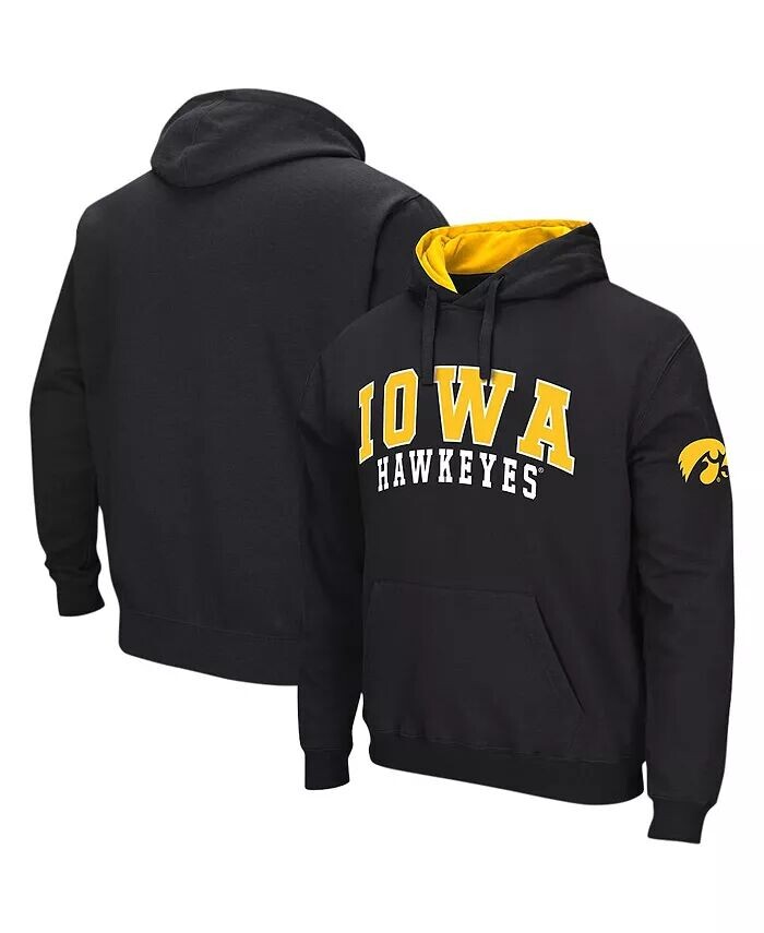 

Мужская черная толстовка с капюшоном Iowa Hawkeyes Double Arch Colosseum