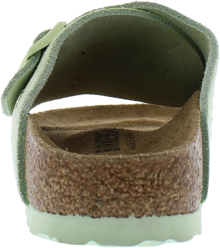 Сандалии Birkenstock Unisex Zurich BS из замши с тиснением, зеленый — фото 3