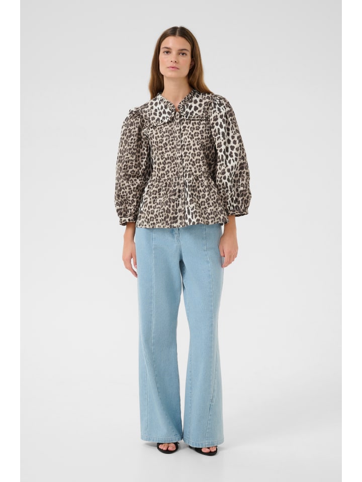 

Блузка с длинными рукавами KBUlrike Feminine с принтом Ulrike - Simply taupe Karen By Simonsen