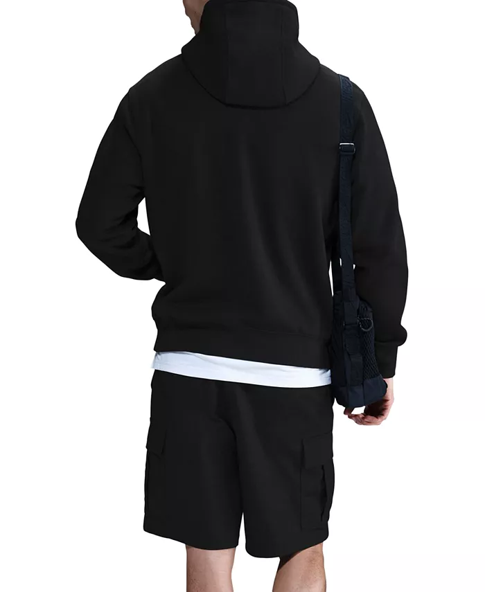 Мужской худи Club Fleece стандартного кроя с логотипом Nike, черный — фото 4