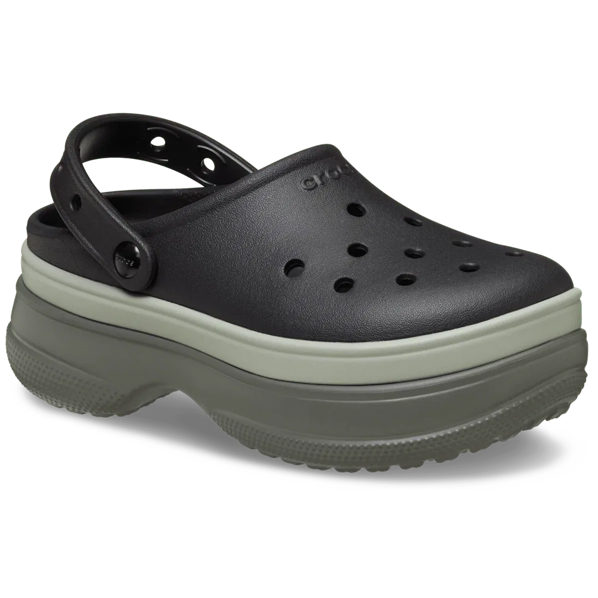 Классические многослойные сабо Crocs, черный — фото 3