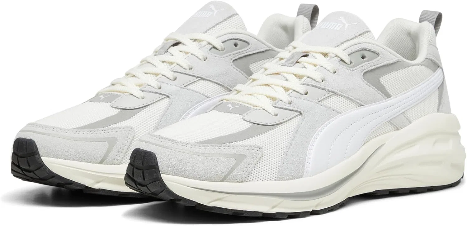 Кроссовки PUMA Unisex Hypnotic LS, Warm White Puma White Glacial Gray — фото 4
