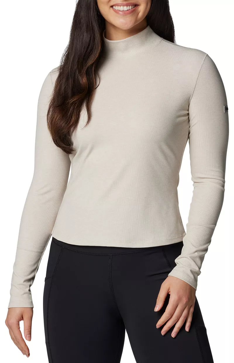 

Женская рубашка с длинным рукавом Columbia Amberview, цвет Dark Stone Heather