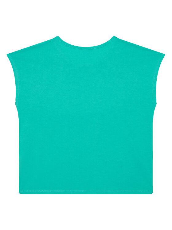 Футболка обычного кроя 3I1XC10P0 United Colors Of Benetton, зеленый — фото 2