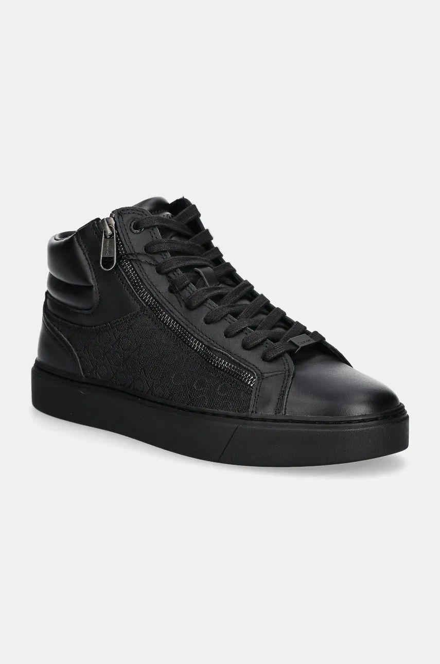 

Кроссовки Calvin Klein HIGH TOP LACE UP W/ ZIP MONO, черный