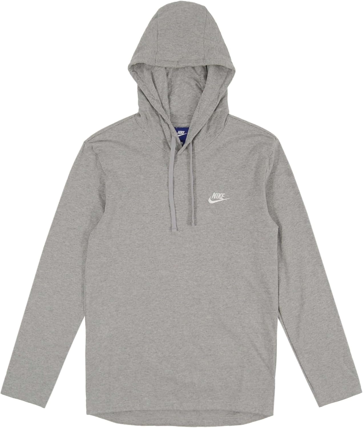 

Мужская спортивная толстовка с капюшоном и длинным рукавом Nike 807249, Dark Grey Heather/White