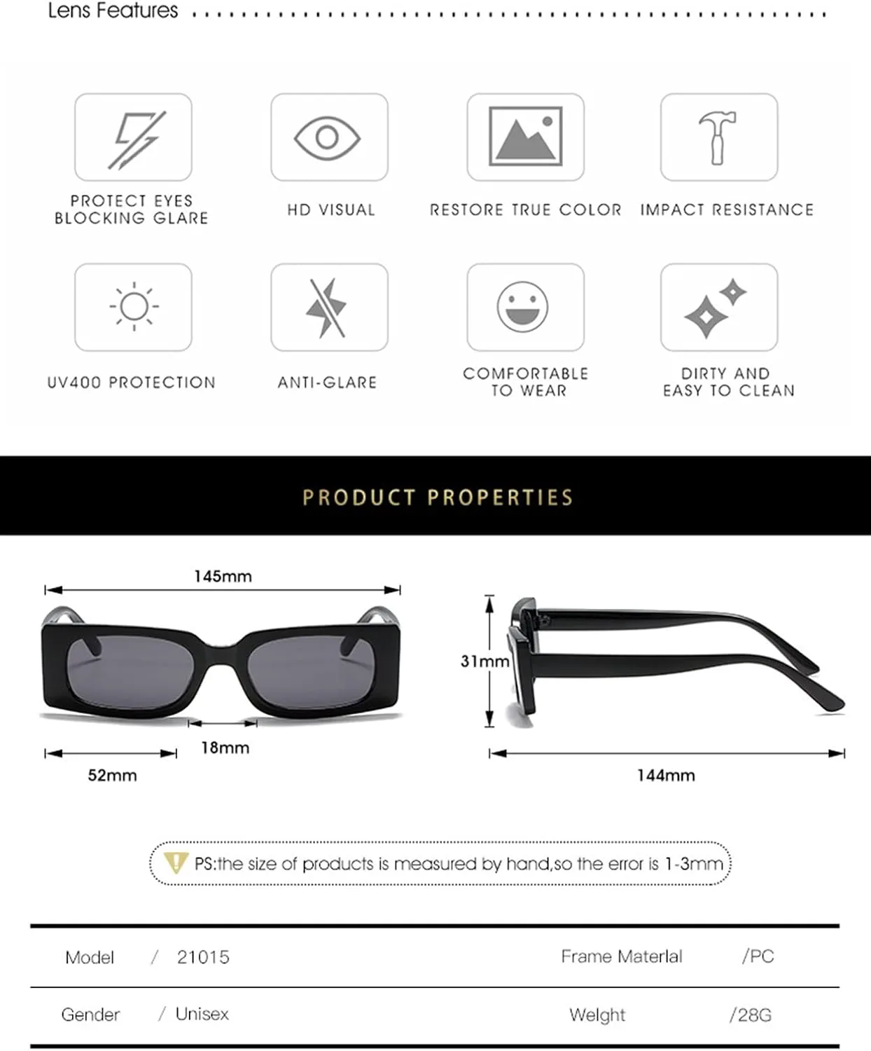 

Солнцезащитные очки GAOXIN в маленькой коробке, для мужчин и женщин, в стиле ретро, ​​для уличной фотосъемки, отдыха на природе и пляже (Цвет: H, Размер: Средний)