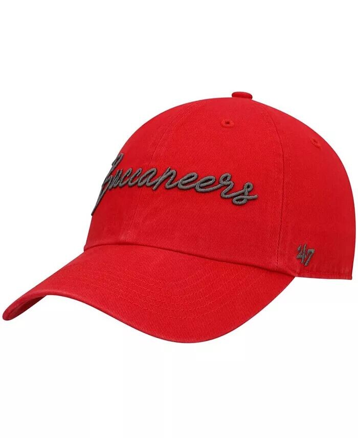 

Женская красная шапка Tampa Bay Buccaneers Vocal Clean Up Adjustable '47 Brand