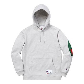 

Толстовка x champion hooded sweatshirt 'grey green' Supreme, серый