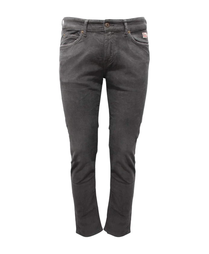 

Бархатные брюки, зауженный крой, в стиле «доломит». Roy Roger'S, серый