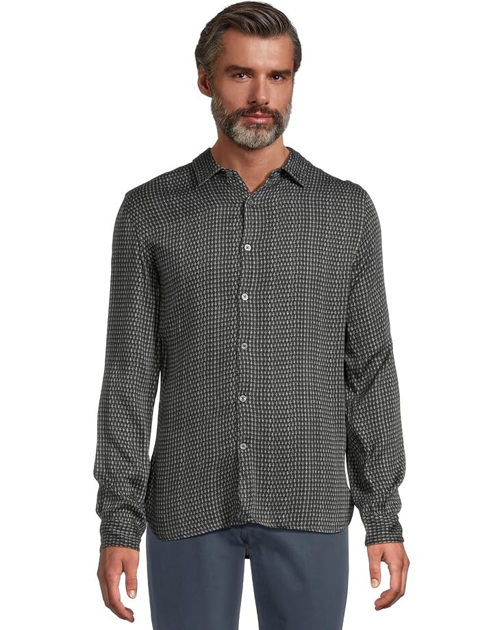 

Рубашка John Varvatos Ross Long Sleeve Shirt W675R24, цвет Mineral Black