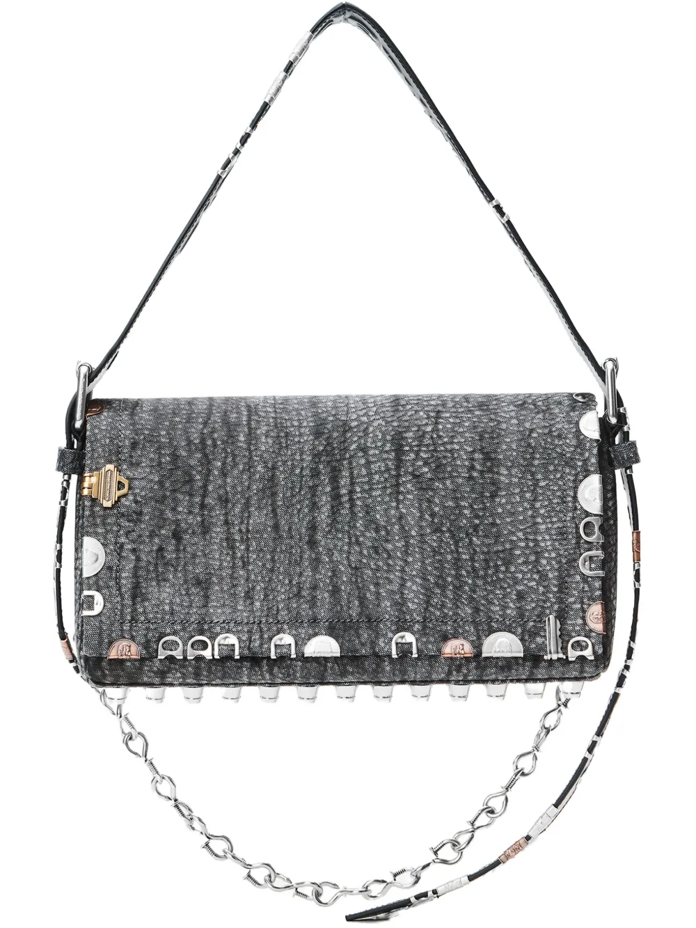 

Сумка на плечо с цепочкой и заклепками Alexander Wang, черный