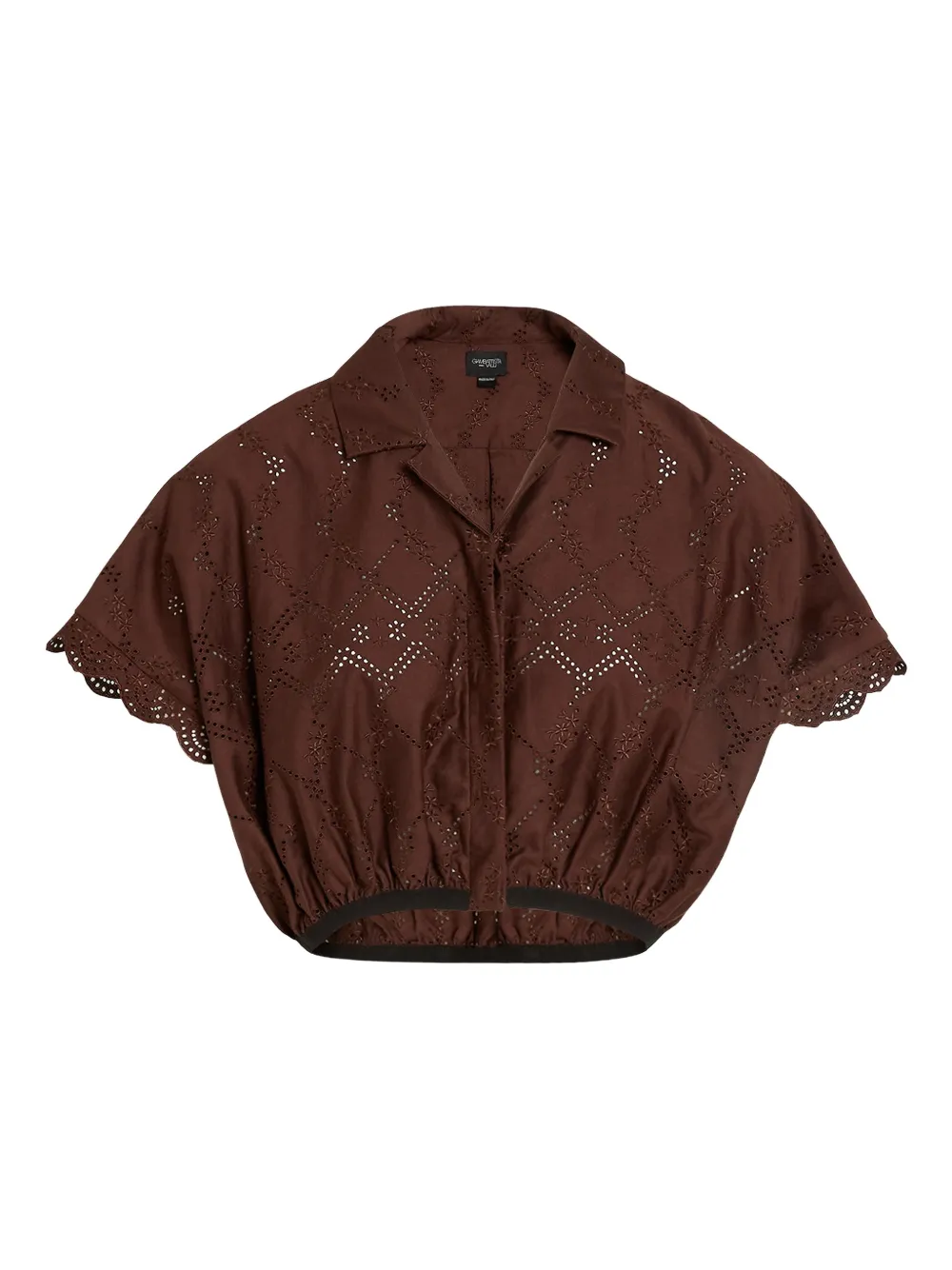 

Топ с фестонами Giambattista Valli, коричневый