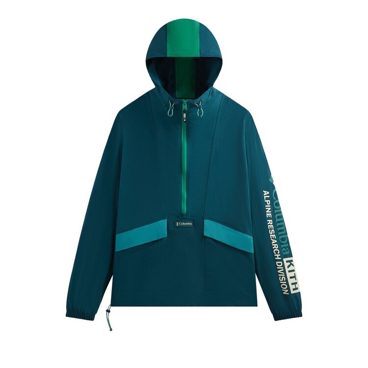 

Анорак Kith For Columbia Wind Anorak, цвет Midnight Teal