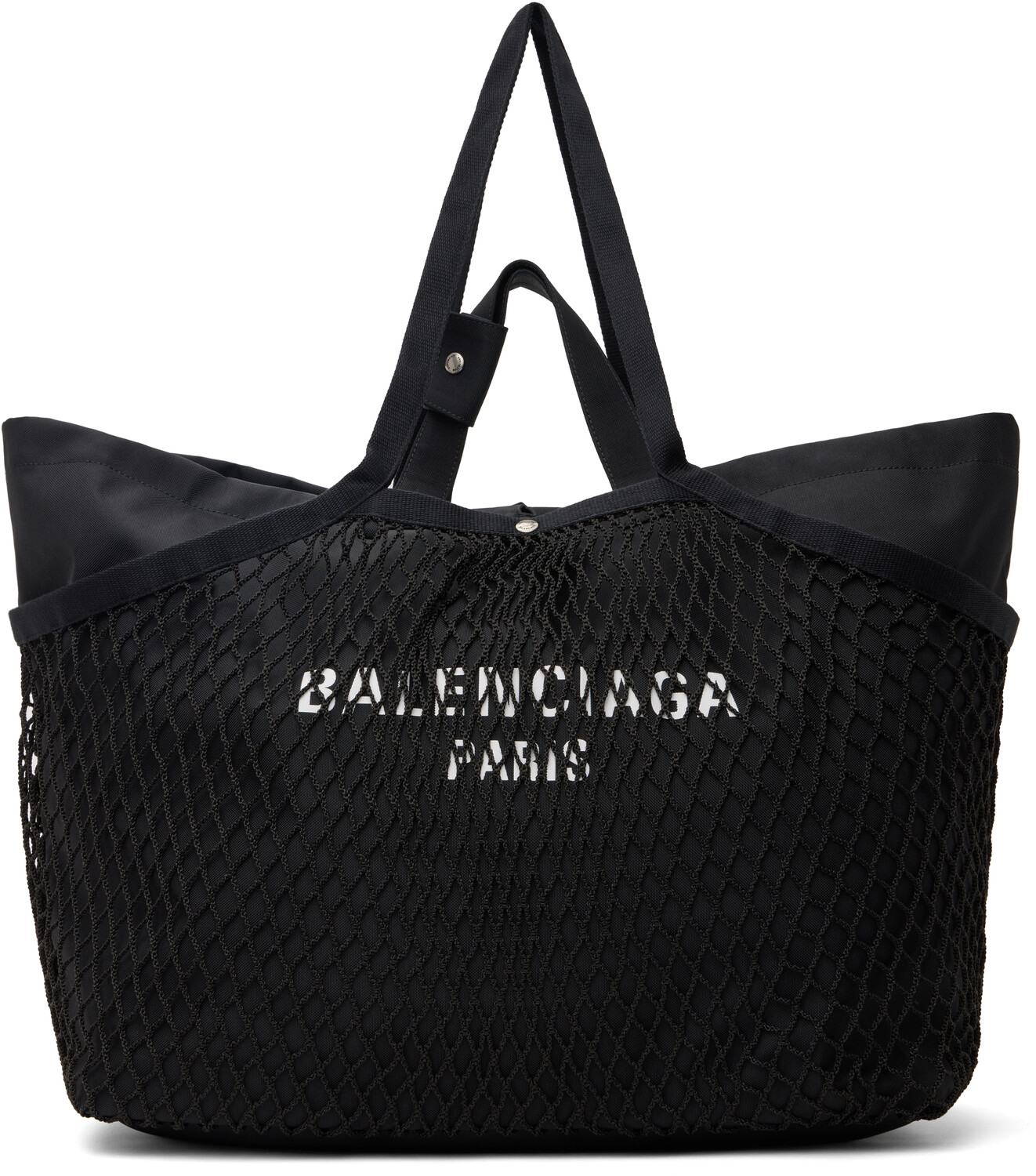 

Большая черная сумка-тоут 24/7 Balenciaga, черный/черный/белый