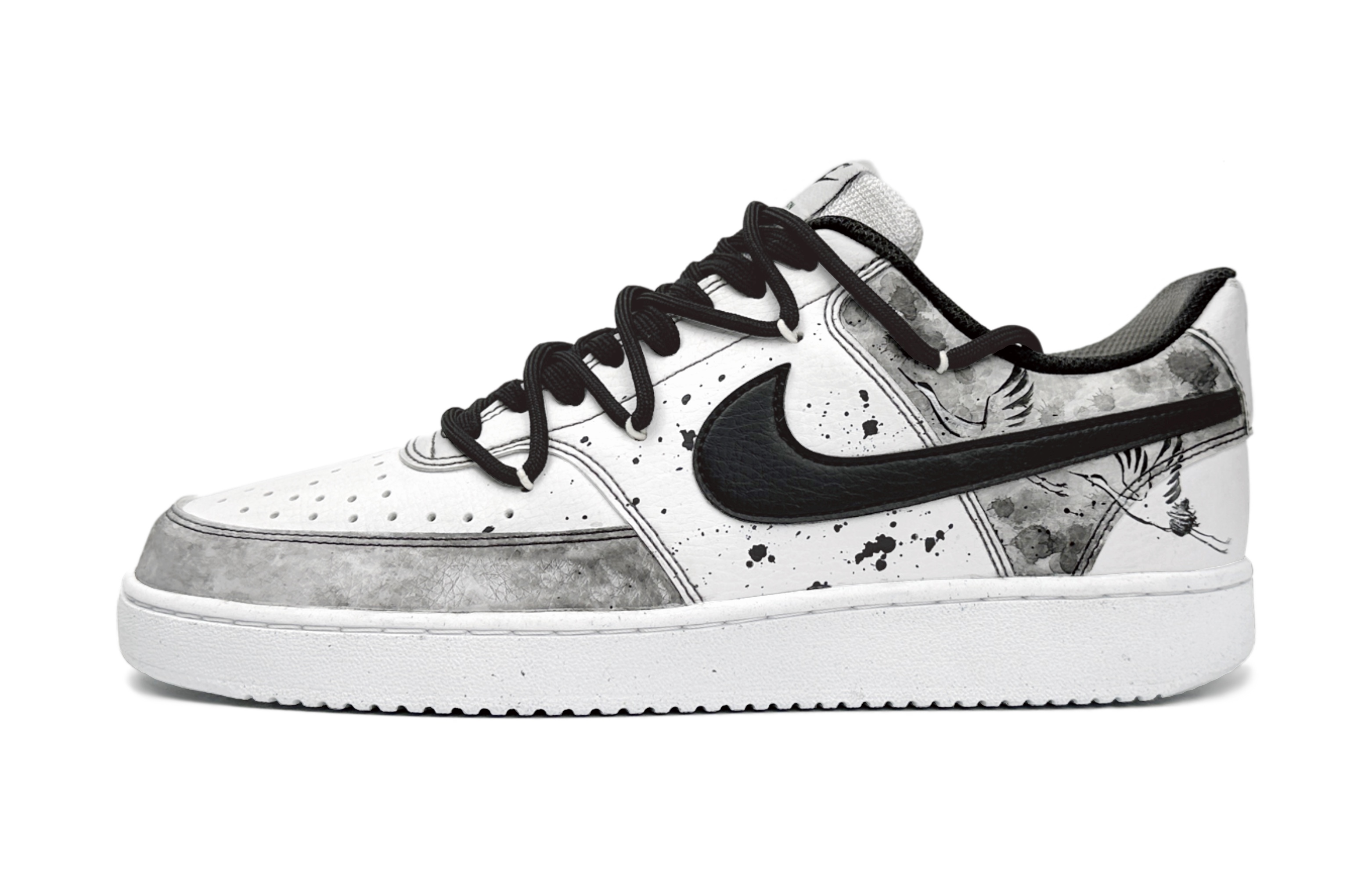 

Nike Кроссовки для скейтбординга Court Vision 1 Low Top, мужские, черно-белые