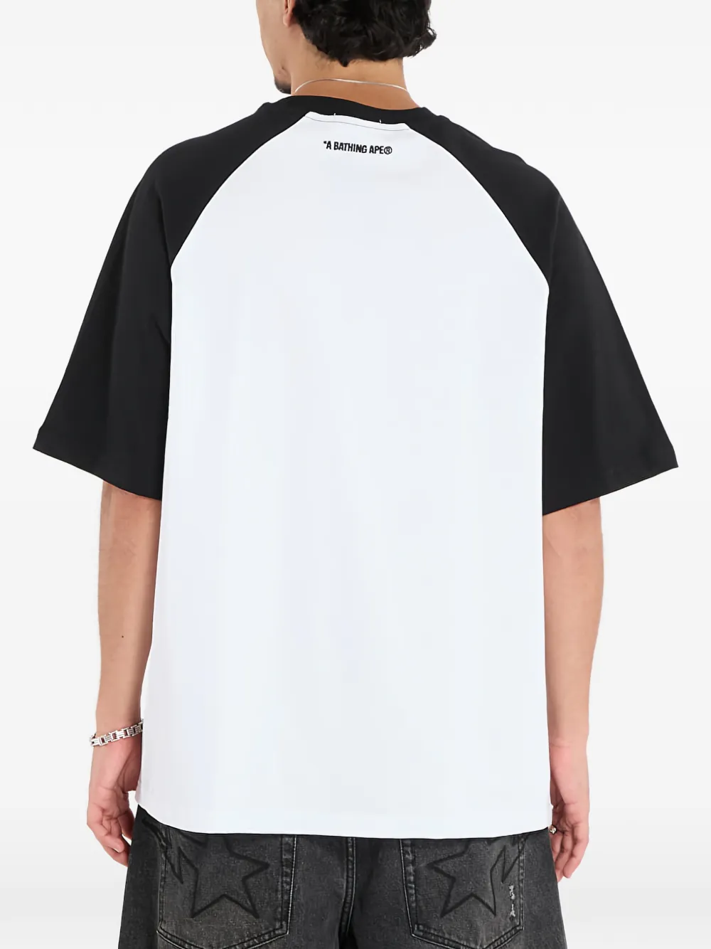 Футболка свободного кроя A Bathing Ape, белый — фото 4