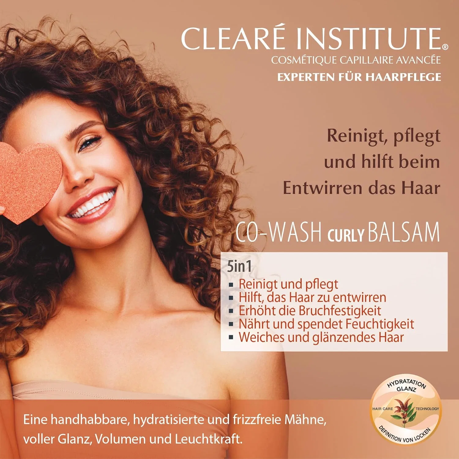 Бальзам для кудрявых волос Clearé Institute Co-Wash Curly Balm 330 мл Clearé Institute — фото 3