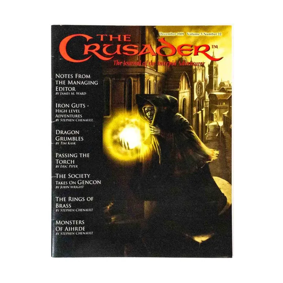 

Журнал #22 "GMing for Young Gamers, High Adventure for Low-Level Characters", Crusader - The Journal of the Intrepid Adventurer