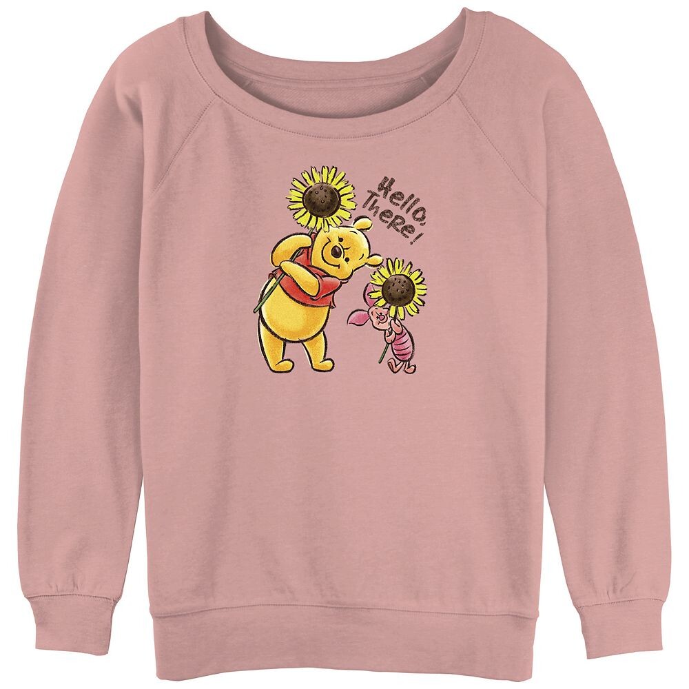 

Винни-Пух и Пятачок Диснея Hello There, рисунок с напуском Терри от Sunflower Juniors Disney, цвет Desert Pink