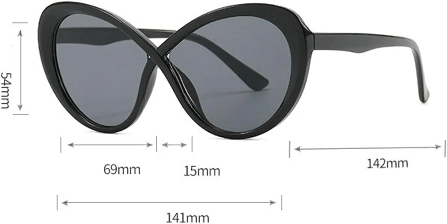 

Винтажные солнцезащитные очки «кошачий глаз» большого размера от Helena для женщин, мода 90-х, многоугольные, овальные, градиентные, для пляжа и отдыха на природе, C4