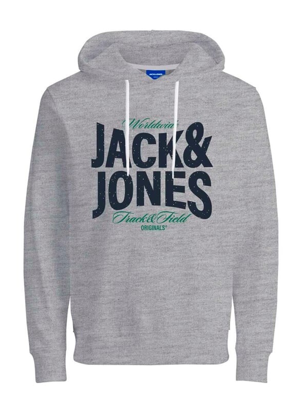 

Пуловер с капюшоном Jack & Jones, серый