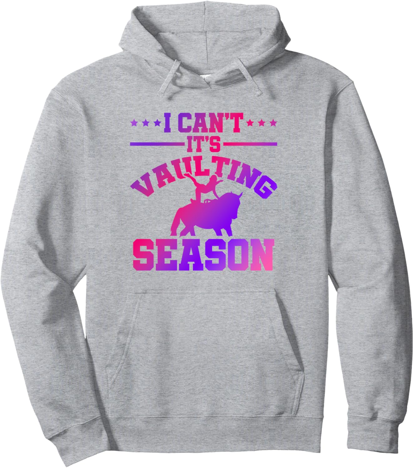 

Я не могу! Начался сезон вольтижировки! Худи для верховой езды Horse Lover Gift Idea Equestrian Horse Vaulting, серый