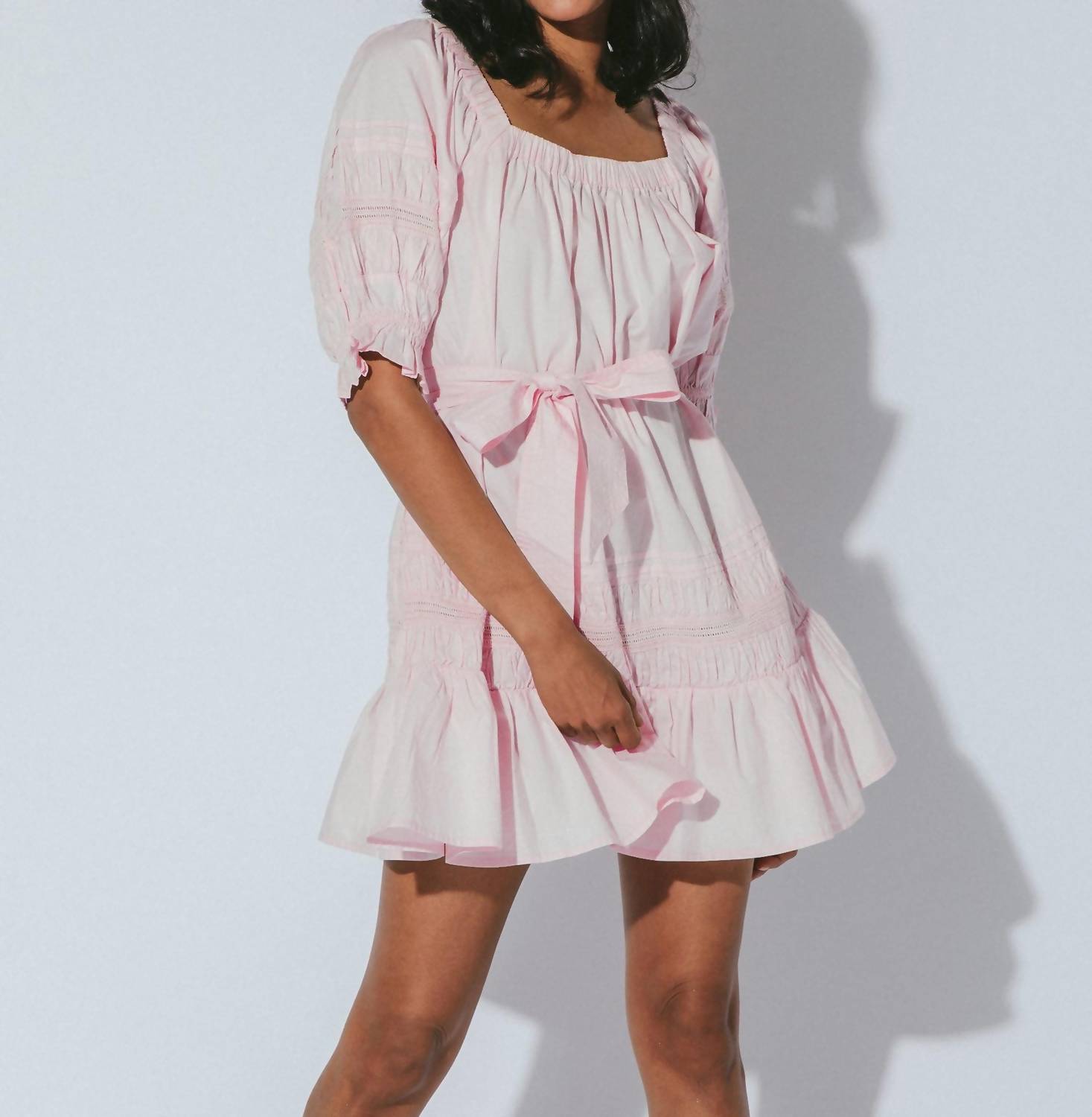 

Мини-платье Lily в цвете Blush Cleobella, красный
