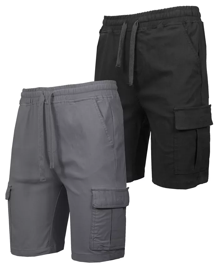 

Мужские эластичные карго-шорты Super Flex Stretch, 2 шт Galaxy By Harvic, мультиколор