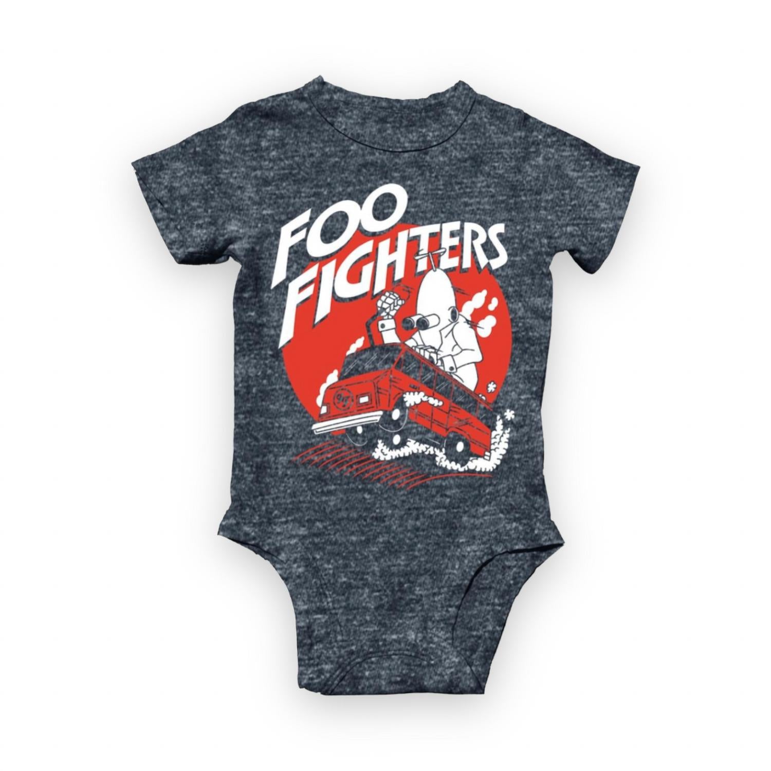 

Детский комбинезон Foo Fighters Organic с короткими рукавами в черном цвете ROWDY SPROUT