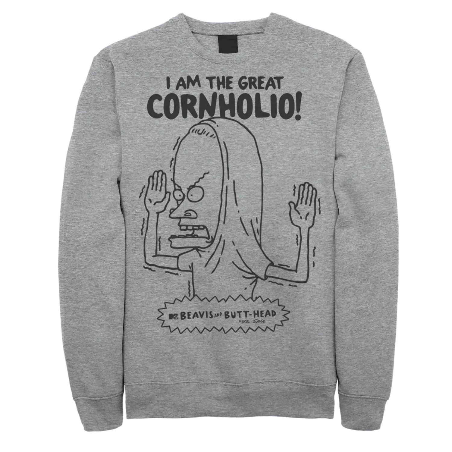 

Мужской свитшот с контурным рисунком Beavis and Butt-Head Great Cornholio Licensed Character