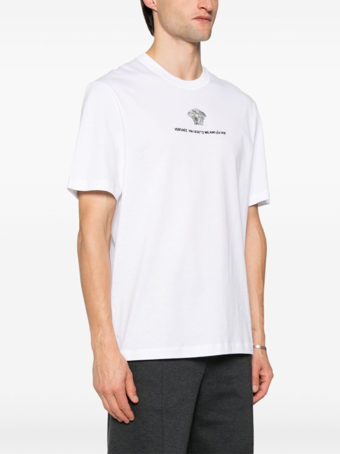 Versace футболка Medusa Milano, белый — фото 3
