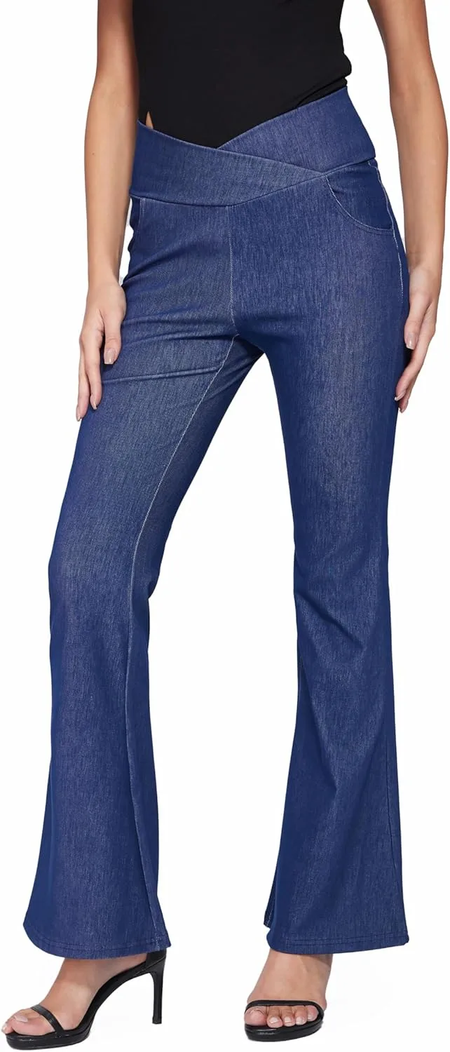 

Vinova женские брюки Stretchy Flare Leg Bootcut High Waisted