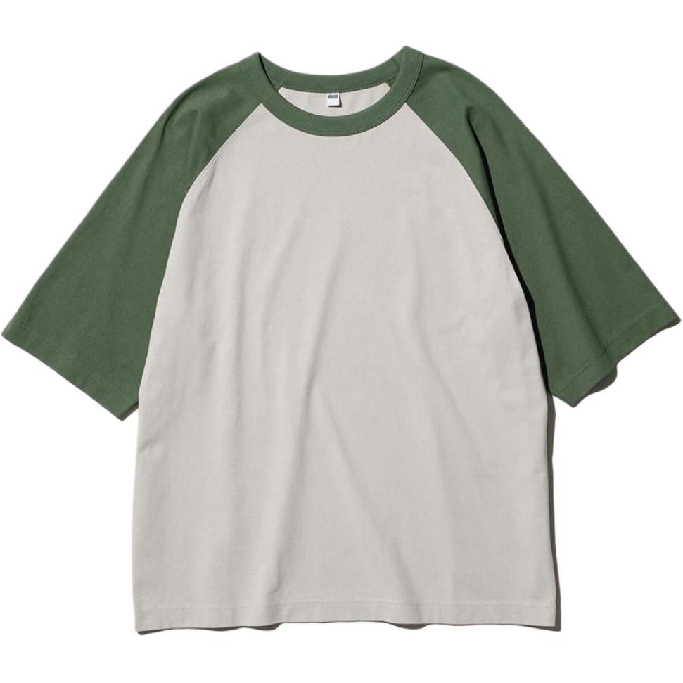 

UNIQLO Футболка Unisex Dark Olive, Хаки, UNIQLO Футболка Unisex Dark Olive