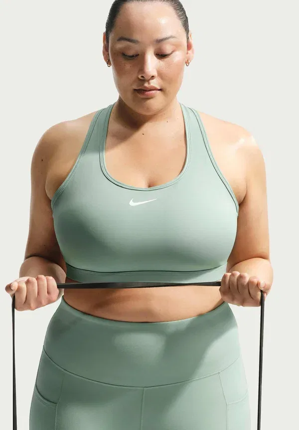Спортивный бюстгальтер средней поддержки Nike Performance, цвет пар/белый