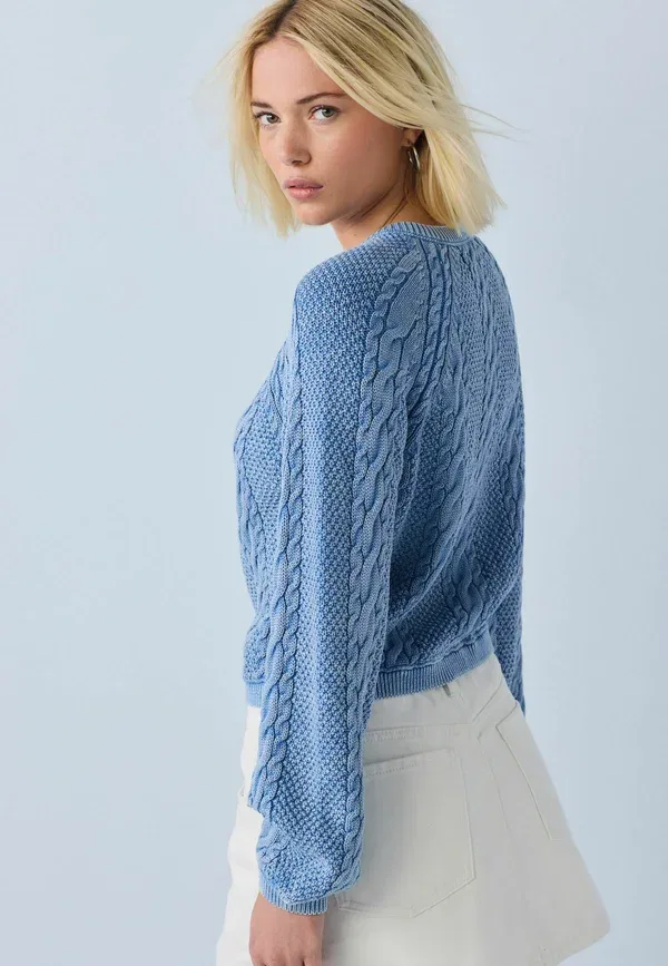 Кардиган Next, blue acid wash, синяя кислотная стирка — фото 3