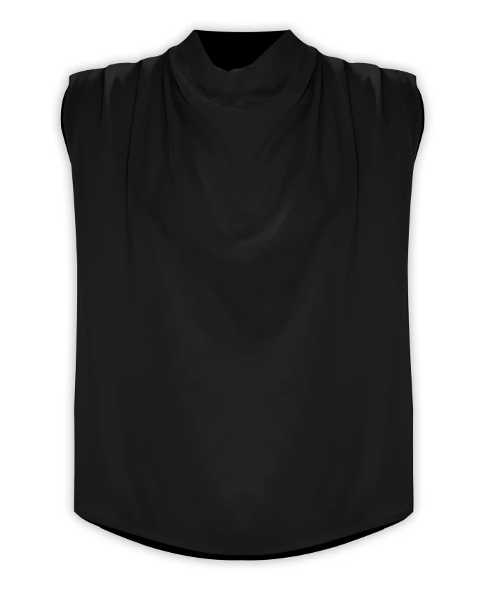 

Элегантная, свободная блузка без рукавов с жилетом Kocca, черный