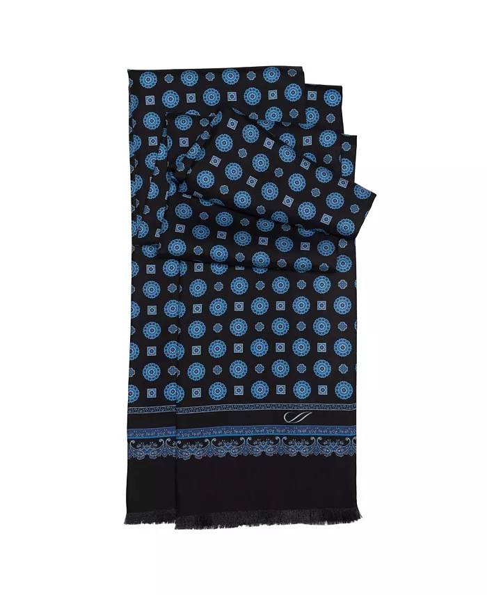 

Botticelli - Тонкий Шелковый Шарф для Мужчин Elizabetta, синий