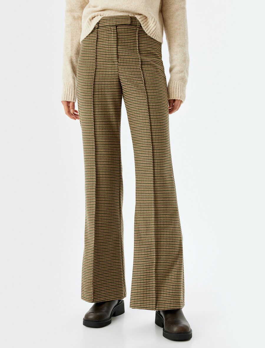 

Расклешенные брюки Koton, Khaki/Olive/Petrol