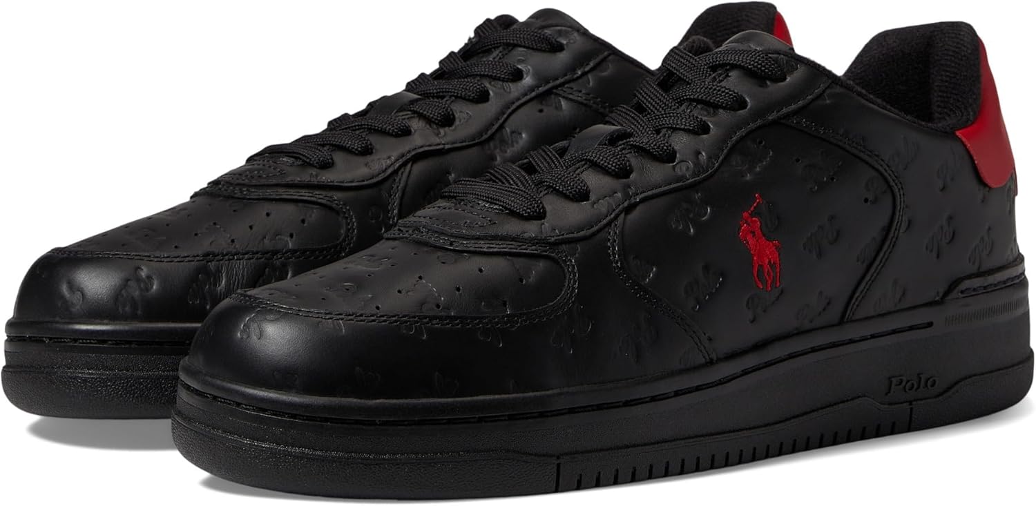 

Кроссовки Polo Ralph Lauren Masters Court Logo из кожи, Black