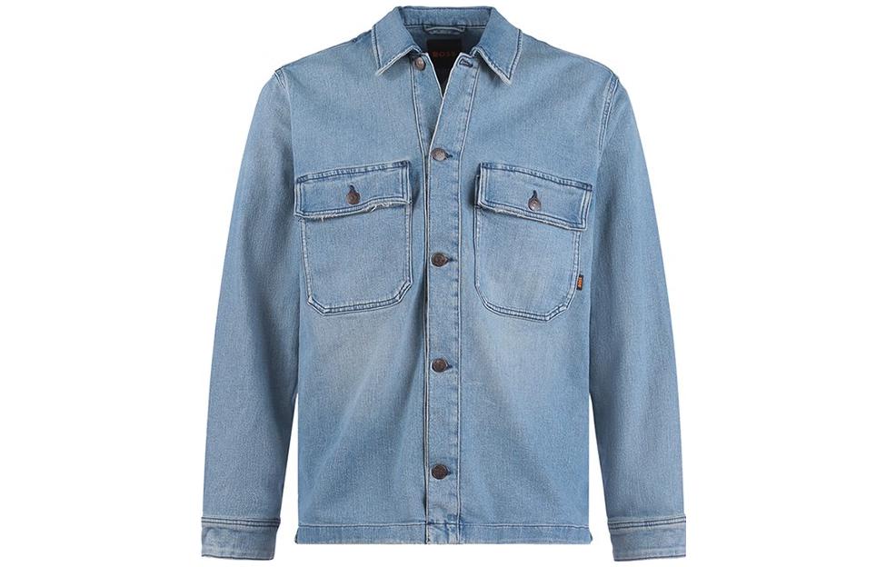 

HUGO BOSS Джинсовая куртка мужская SS23, Denim Blue