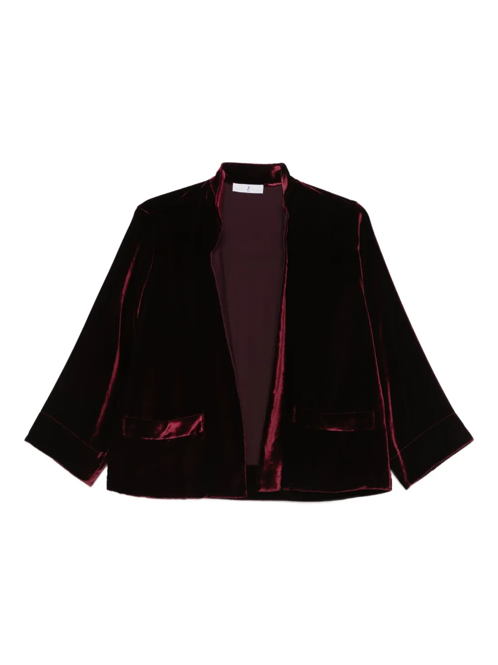 

Бархатная куртка с карманами Why Ci, красный