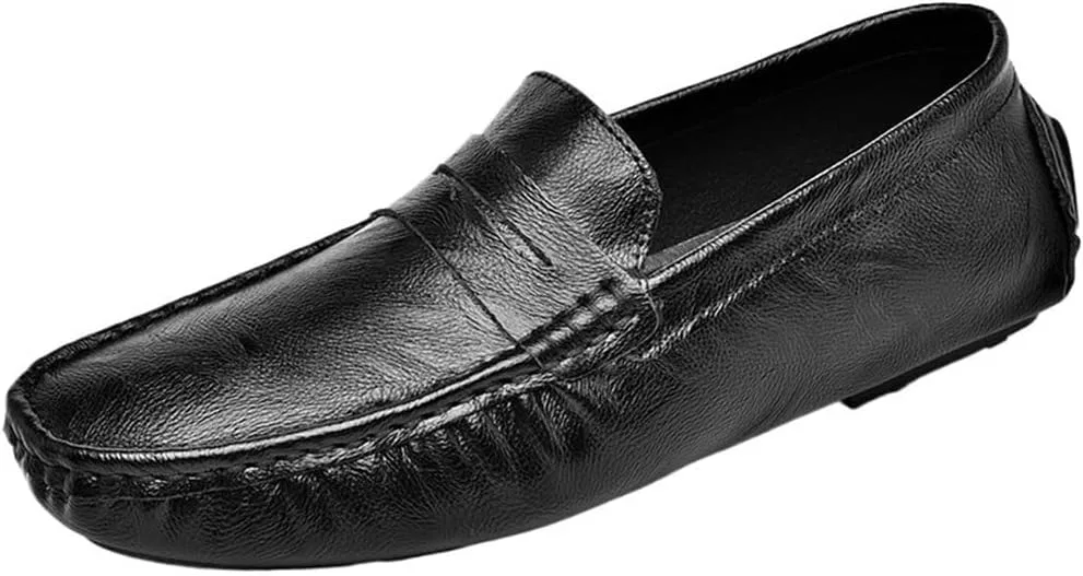 Туфли мокасины мужские повседневные, Black UOPYNE