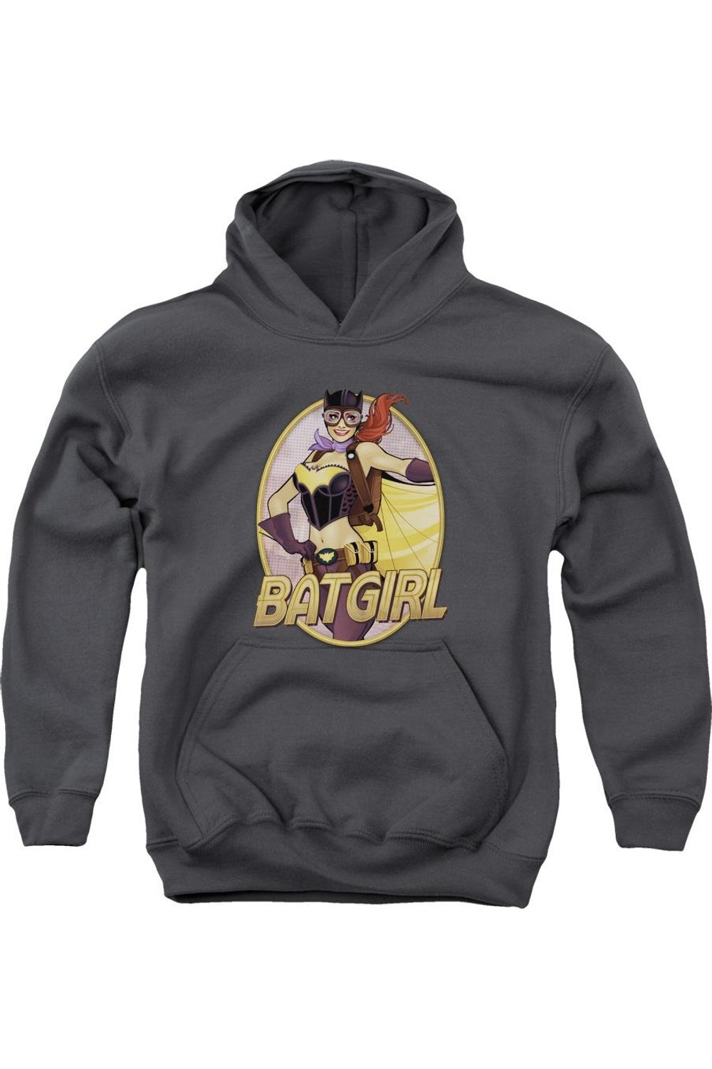

Толстовка с капюшоном Batgirl Bombshell из серии Justice League of America для молодежи Gildan, Charcoal