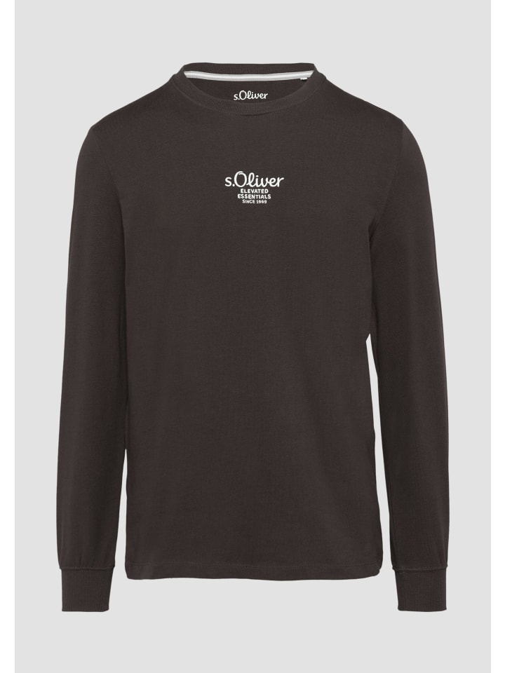 

Футболка 89D1_темно-коричневая s.Oliver, Коричневый, Футболка 89D1_темно-коричневая s.Oliver