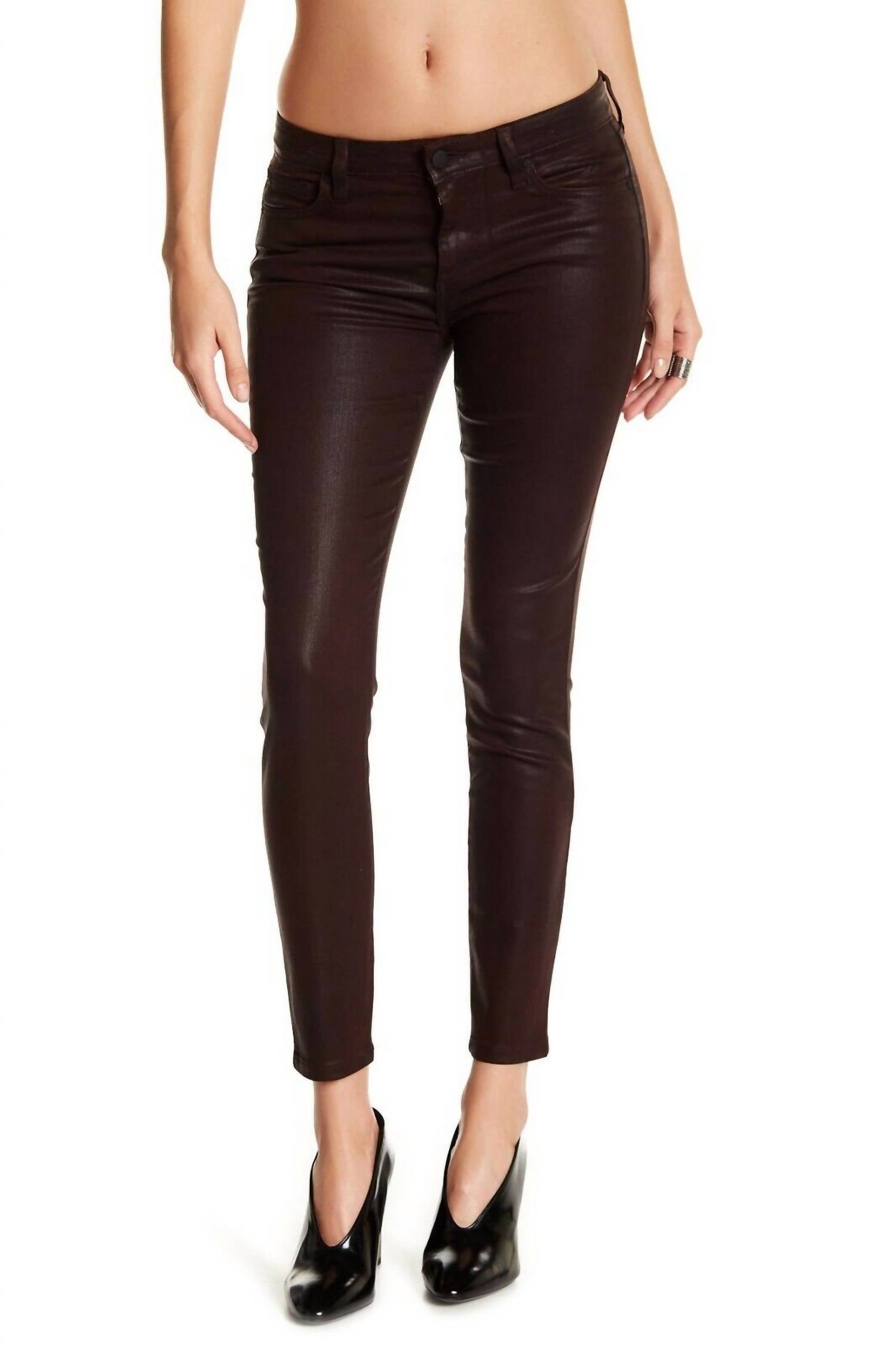 

Джинсы-скинни Icon Coated Ankle Denim цвета Deep Orchid JOE'S Jeans