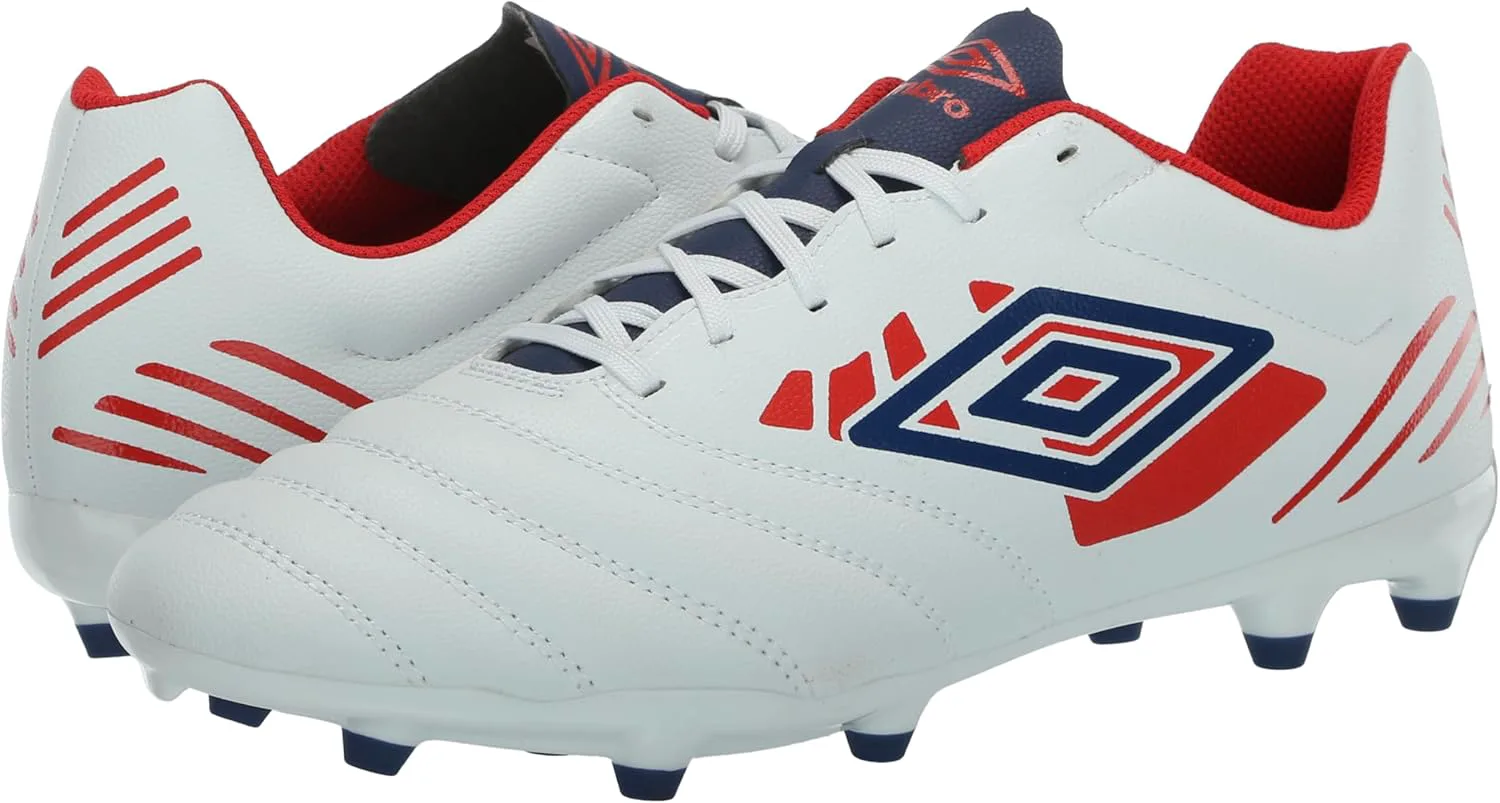 Мужские футбольные бутсы Umbro Tocco 4 League, белый/синий/красный — фото 3